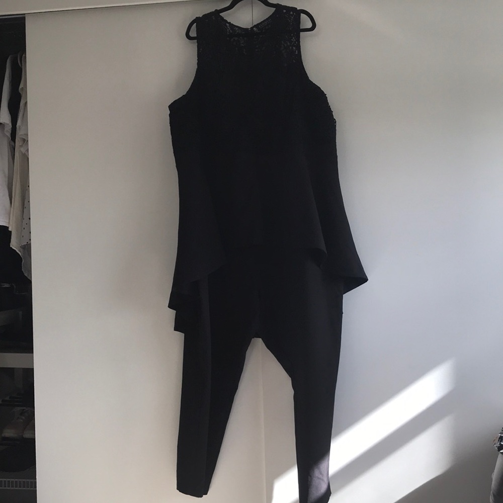 Eloquii Tuxedo Lace Romper